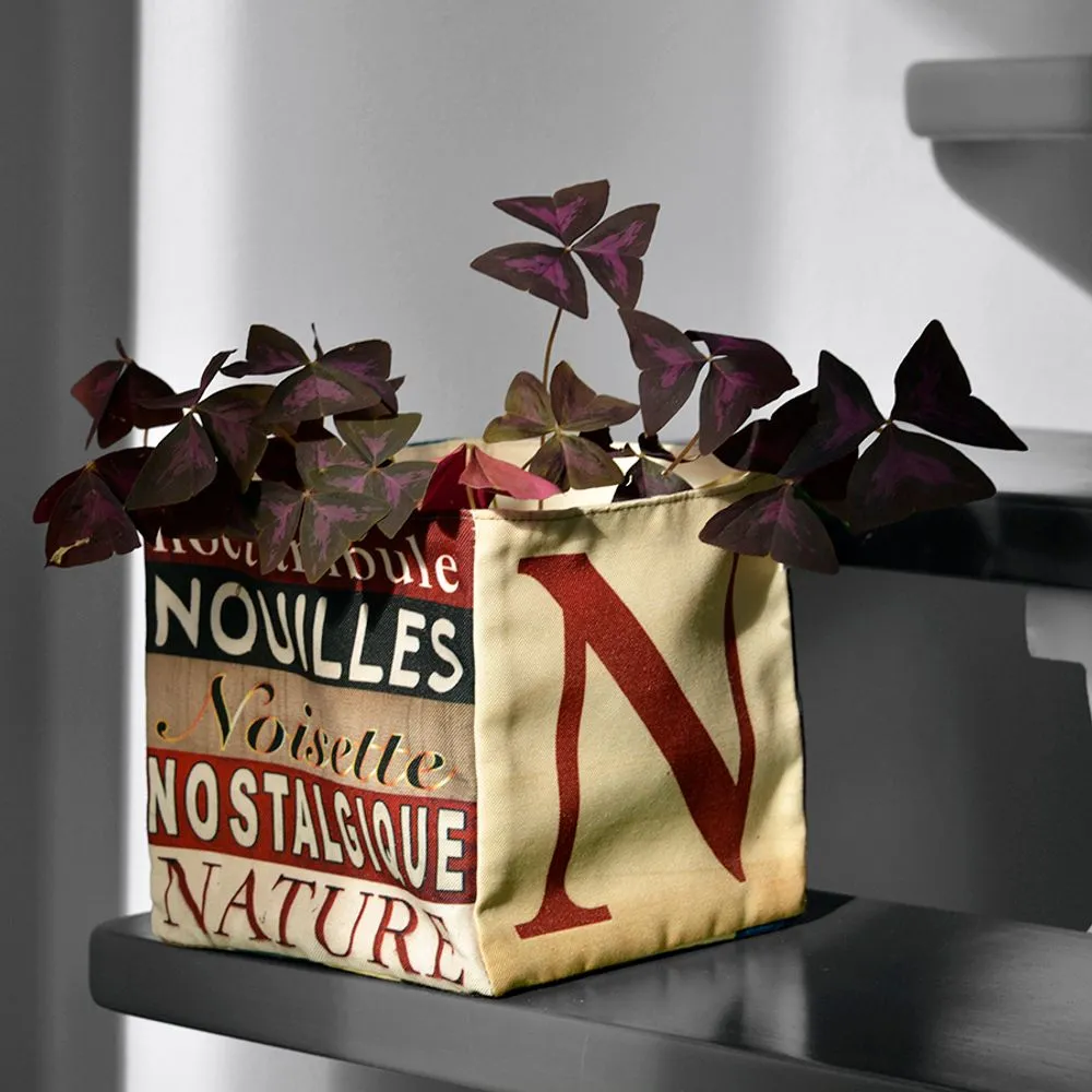 Alphabet home storage baskets