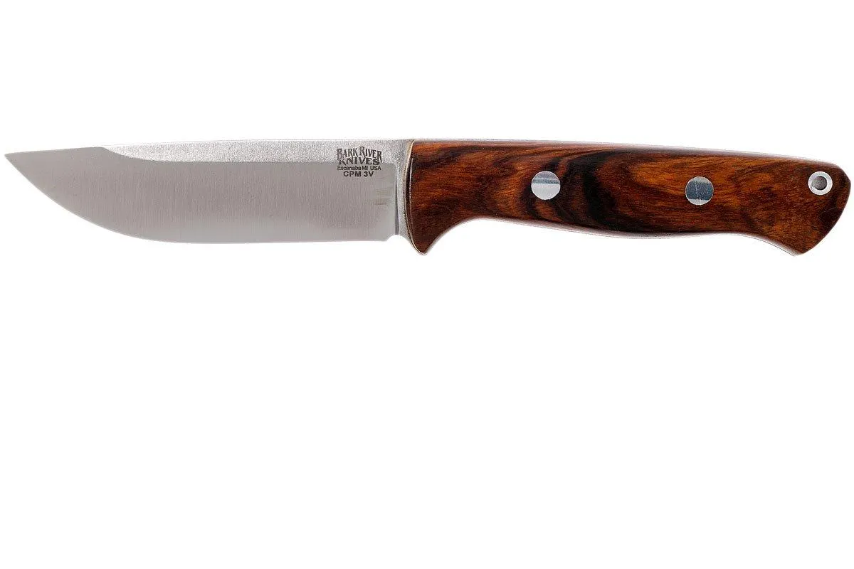 Bark River Bravo 1 CPM 3V Rampless, Desert Ironwood, brown sheath
