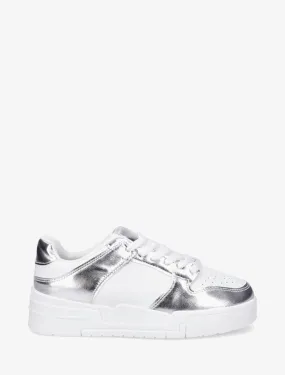 Baskets en simili - Argent