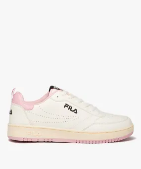 baskets femme unie a details colores avec semelle epaisse - fila beige baskets et tennis