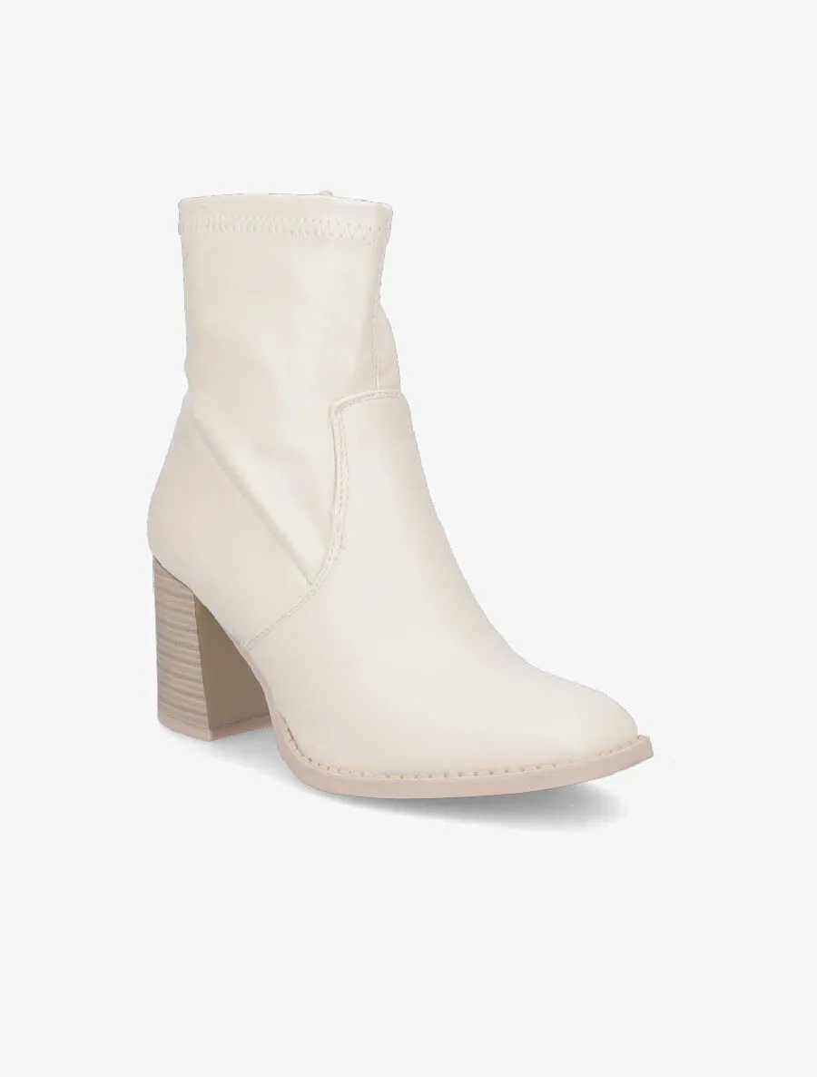Bottines montantes en simili