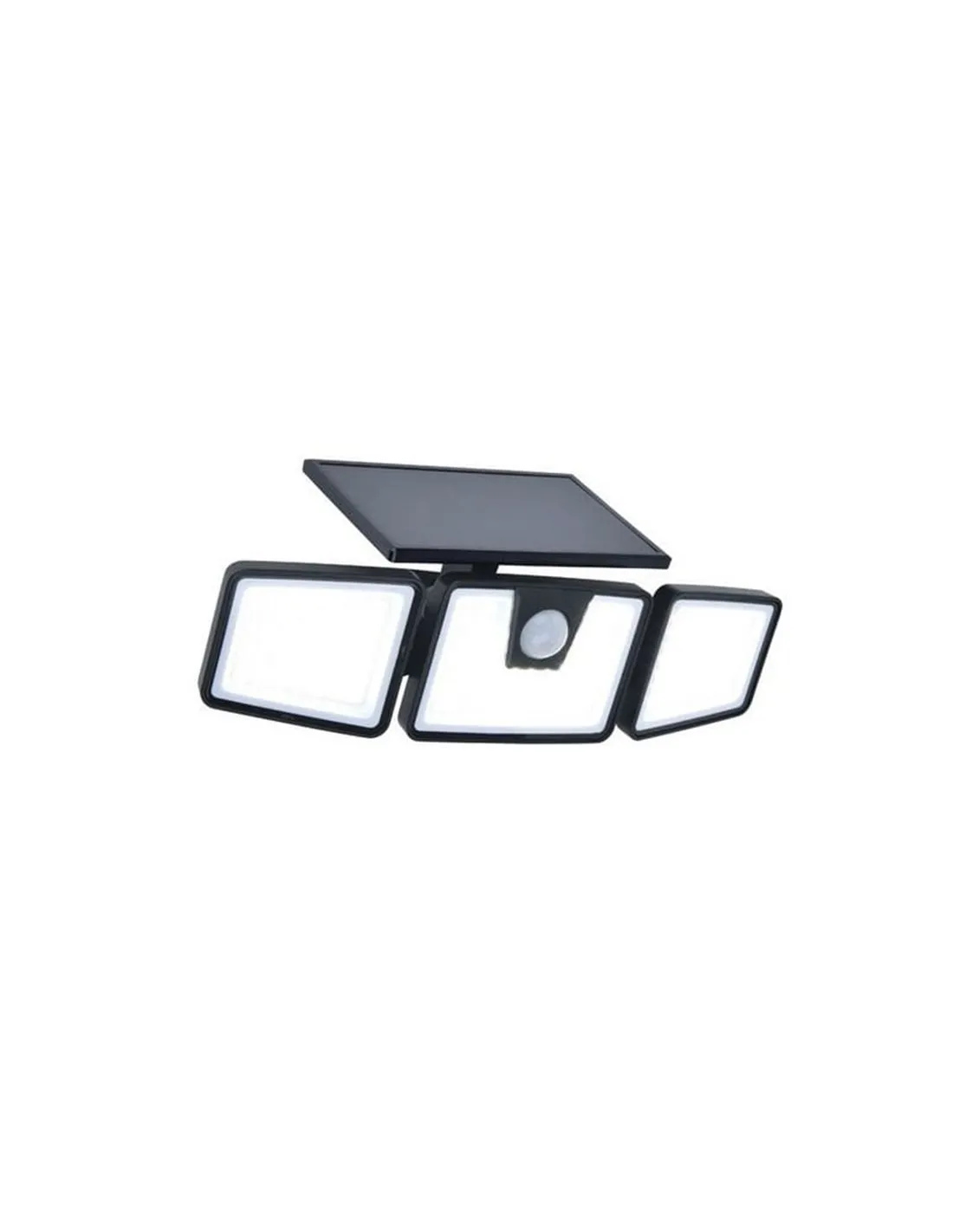 BRITI Spot LED Solaire Triple Réflecteur avec Détecteur de Mouvement 6W 750Lm 5000K | LéonLeds