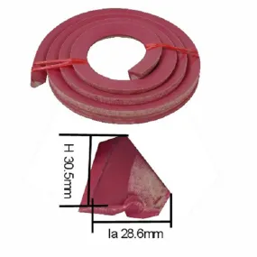 Caoutchouc Quadrangulaire U118A – la longueur 285cm – 30,5mm*28,6mm*32mm – France Pool Shop