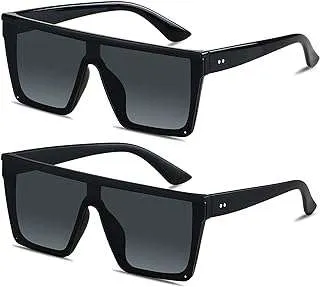 Lunettes de soleil lunettes de soleil carrées surdimensionnées pour femmes et hommes 