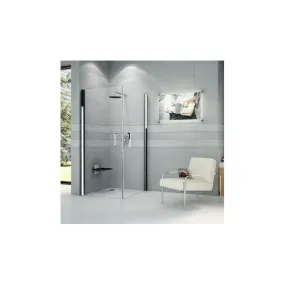 Novellini  Giada 2G 2 portes ouvrantes 81 dimension extensible de  81-84 cm verre trempe transparent  profilé blanc: GIADN2G81-1