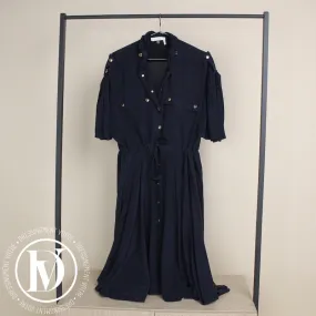 Robe en soie bleu marine t.38 – Chloé