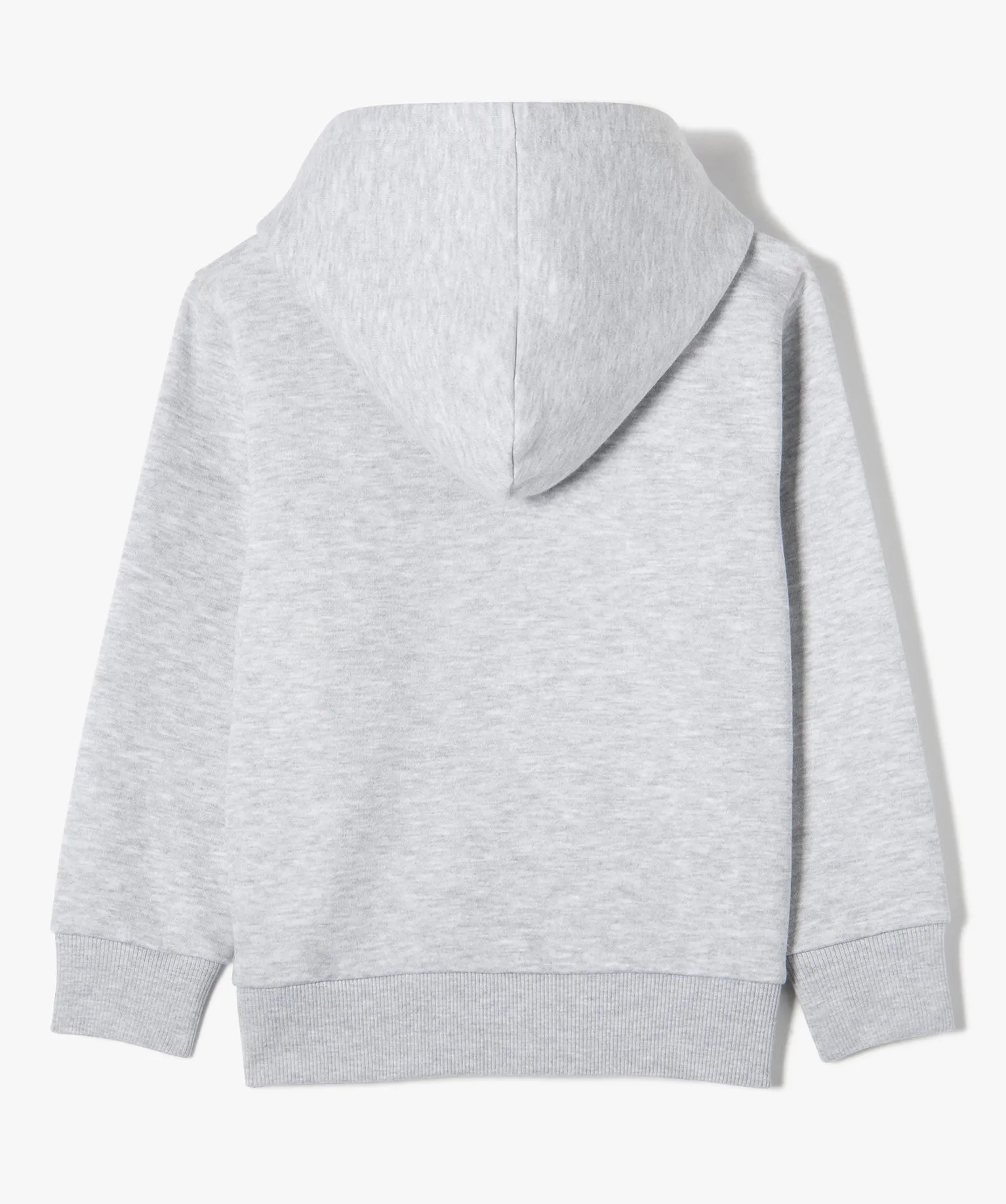 sweat zippe et molletonne a capuche garcon gris sweats