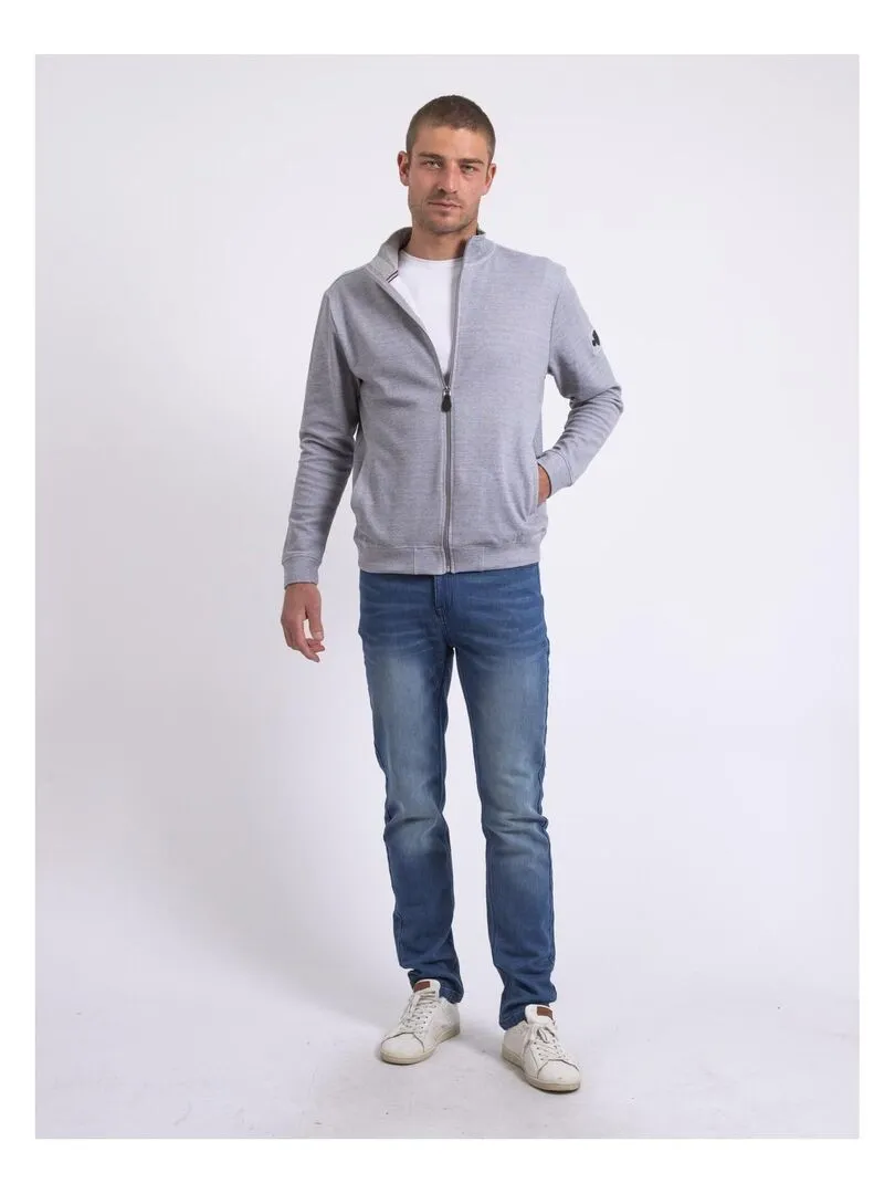 Sweat zippé col montant WESTUNION - Noir