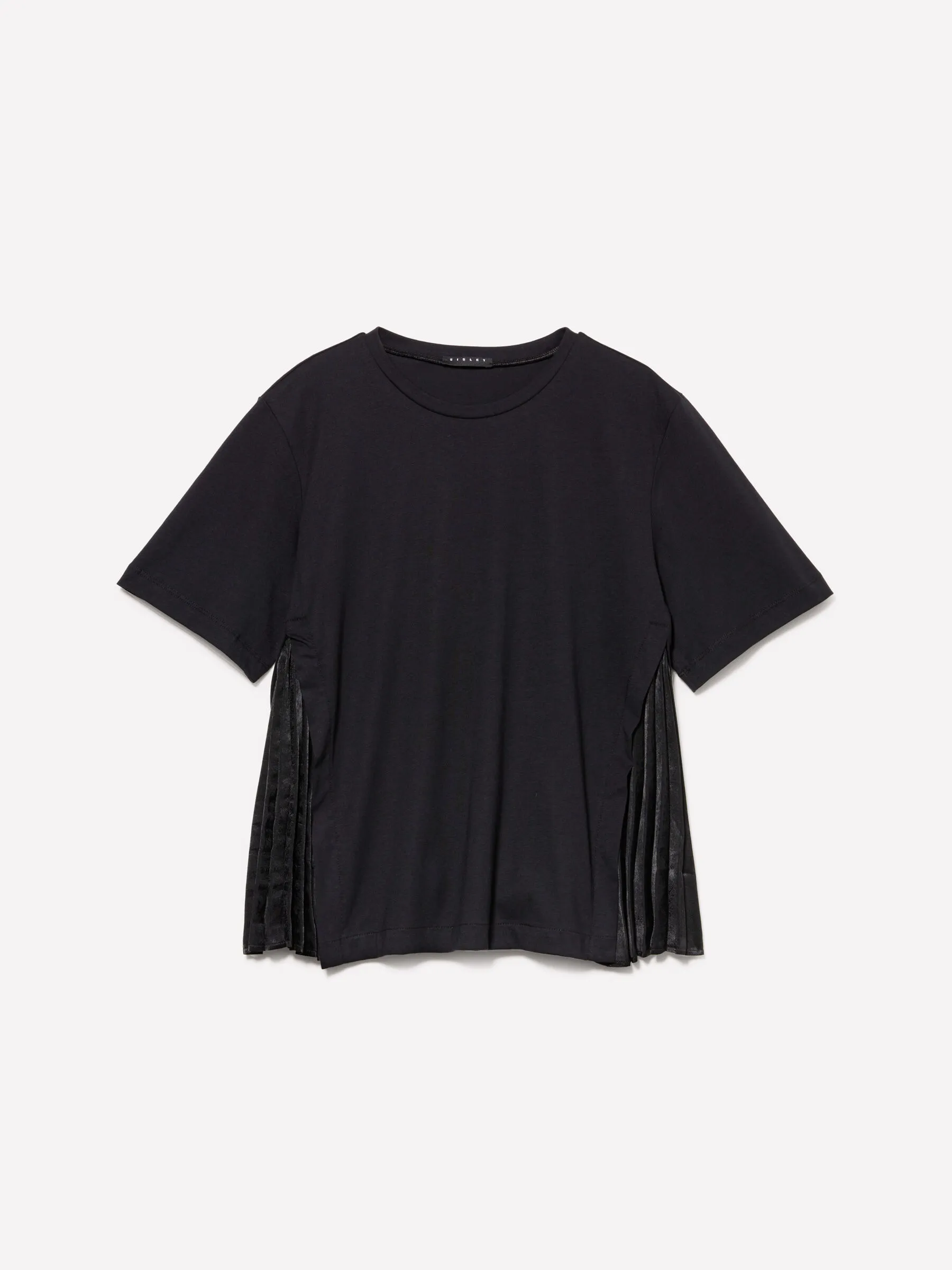 T-shirt plissé noir