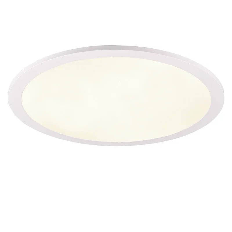 Witte plafonniere Odion, kunststof, modern, 20 watt